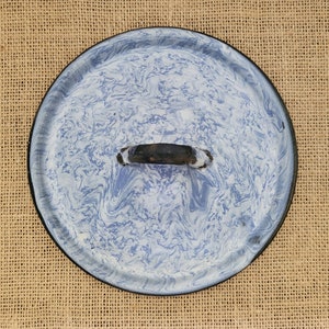 Granite Ware Lid - Blueish Gray - 6 1/4&quot; - &quot;Scotch Granite&quot; ?