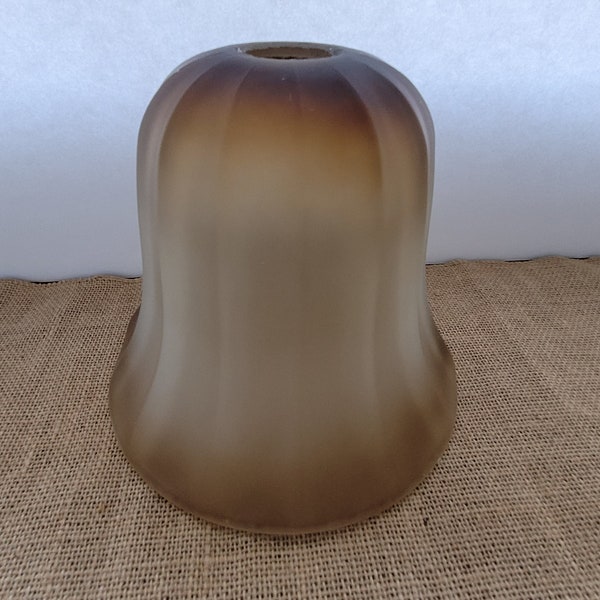 Greenish Brown Glass Lamp Shade or Ceiling Light Globe - 5 7/8"