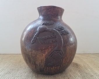 Judy Addison Navajo Pottery Vase dated March 1997