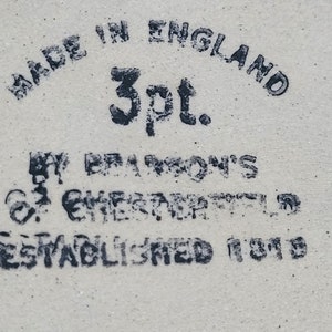 Pearsons Of Chesterfield Pottery Marks