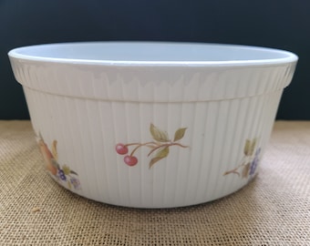 BIA Cordon Bleu 8&quot; Souffle Dish - &quot;Orchard&quot; Pattern