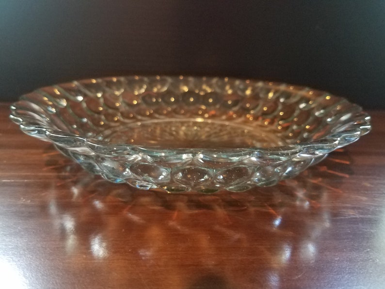 Blue Bubble Depression Glass by Anchor Hocking 6 Pieces Etsy