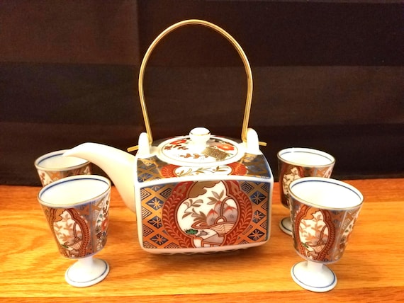 REDUCED - Chinese Teapot and Four Cups