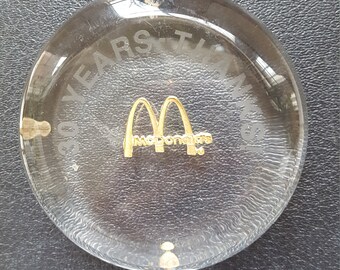 Reduced - McDonald&#39;s Paper Weight - 30 Years - Thanks