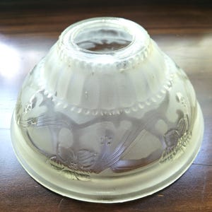 Pantalla de vidrio esmerilado: globo de repuesto estilo vintage - 7 5/8&quot;