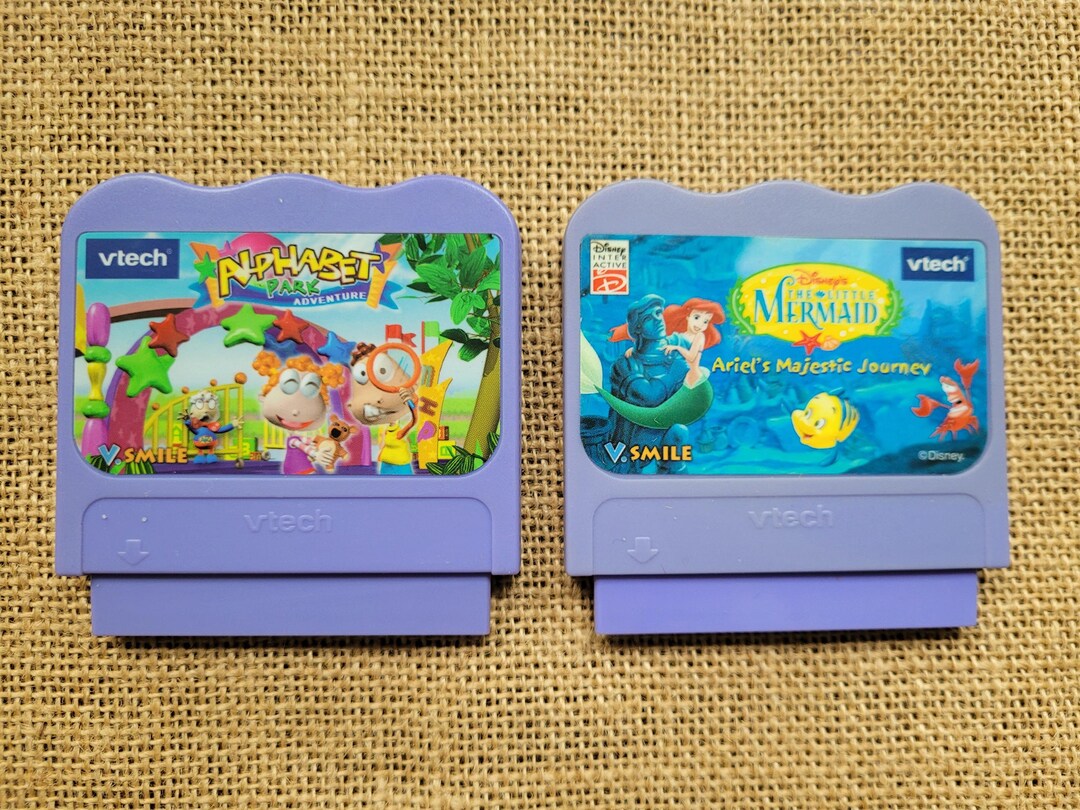 Vtech V.smile Cartridges - the Little Mermaid and Alphabet Park ...