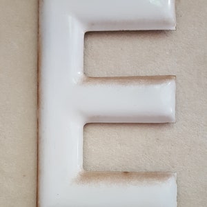 Letras de porcelana vintage 18" - Elección L, E e I