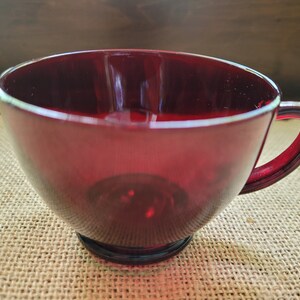 Royal Ruby Punch Cups by Anchor Hocking Set of Six image 3