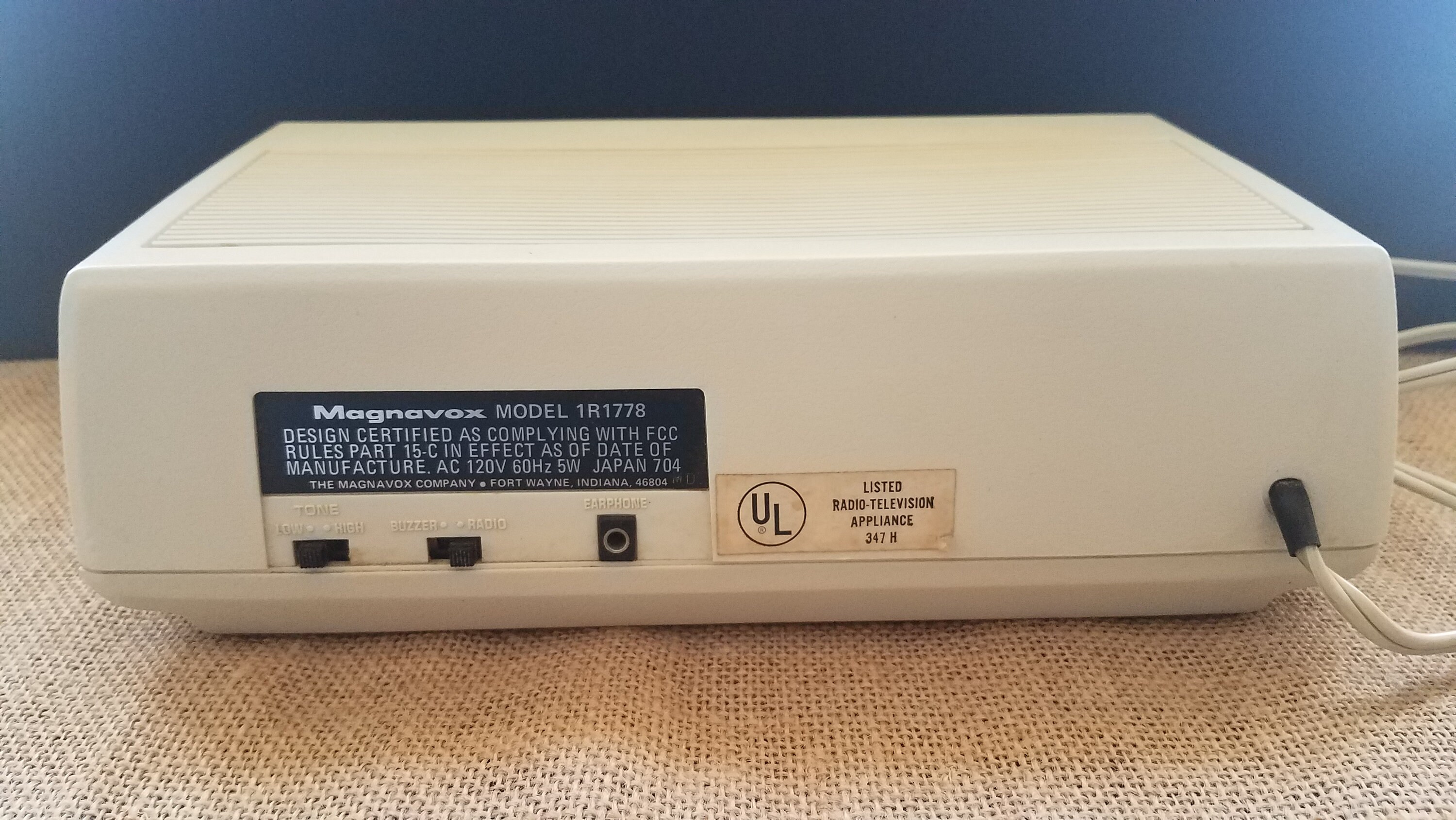 Magnavox Digital Flip Clock Radio Model 1R1778 for Repair or Etsy