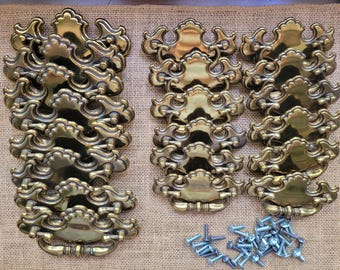 Antique Brass Chippendale Drawer Pulls - Restoration Hardware, Sold in Pairs