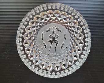 Waterford Crystal 12 Days of Christmas Plate - 1993 10 Lords A Leapin