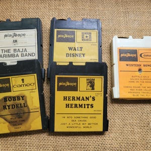 Cartuchos Playtape de 2 pistas: colección de cinco