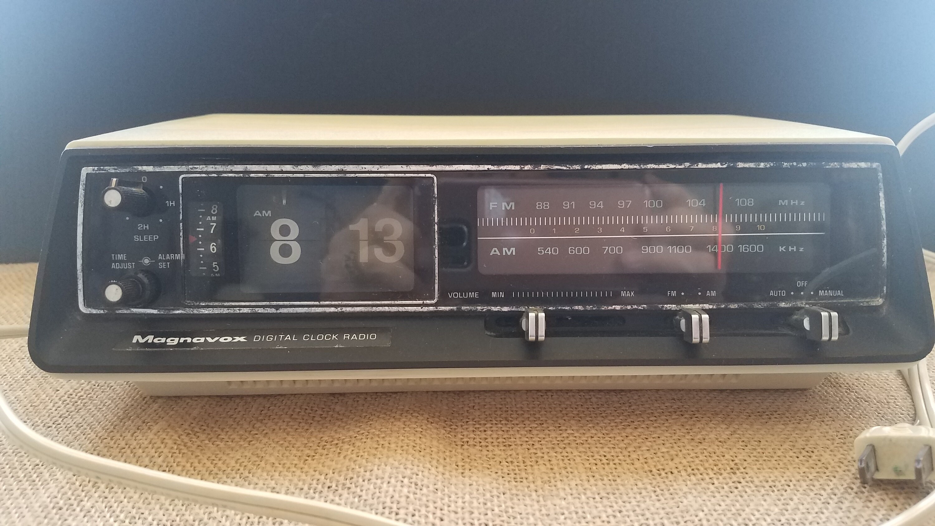 Magnavox Digital Flip Clock Radio Model 1R1778 for Repair or Etsy