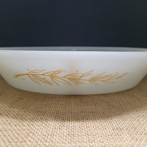 Glasbake Wheat Oval Divided Dish