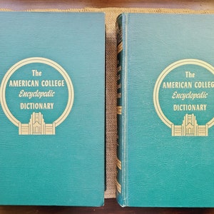 The American College Encyclopedic Dictionary - Vols 1 and 2 - 1953