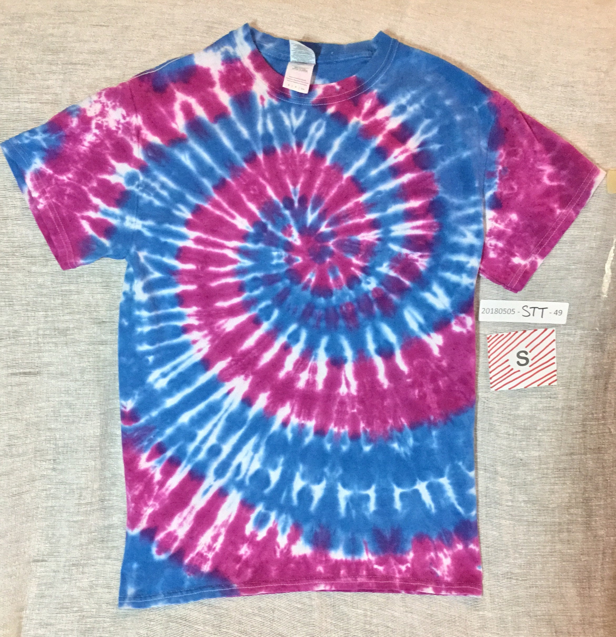Camiseta pequena tie dye azul y violeta Etsy Espana
