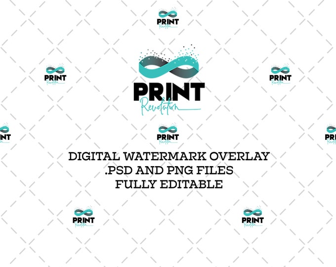 Digital Watermark Overlay for Online Selling - Etsy