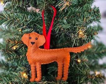 Custom Irish Setter Christmas decoration | Personalised felt dog ornament | Gift for dog owner/lover | Pet portrait |Dog replica |Red Setter