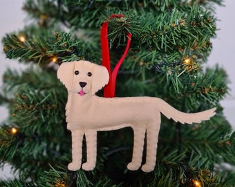 Custom Golden Retriever/Goldie Christmas decoration | Personalised felt dog ornament | Gift for dog owner/lover | Dog portrait |