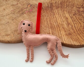 Custom Saluki decoration | Personalised felt dog ornament | Custom dog gift | Gift for dog owner/lover | Dog portrait | Dog replica |