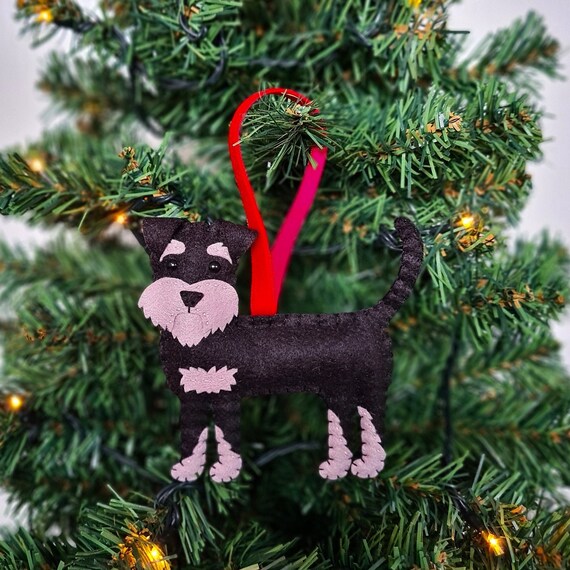 thumbnail image 2 of Schnauzer Ornament-schnauzer Christmas Ornament-terrier Ornament-schnauzer Gifts-schnauzer 2 of 12