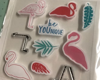 Craft Smart Stamps and Die Set - Flamingo - 3 1/2''x3 1/2'' Clear Stamps / Coloring Stamps / Michaels Stamps