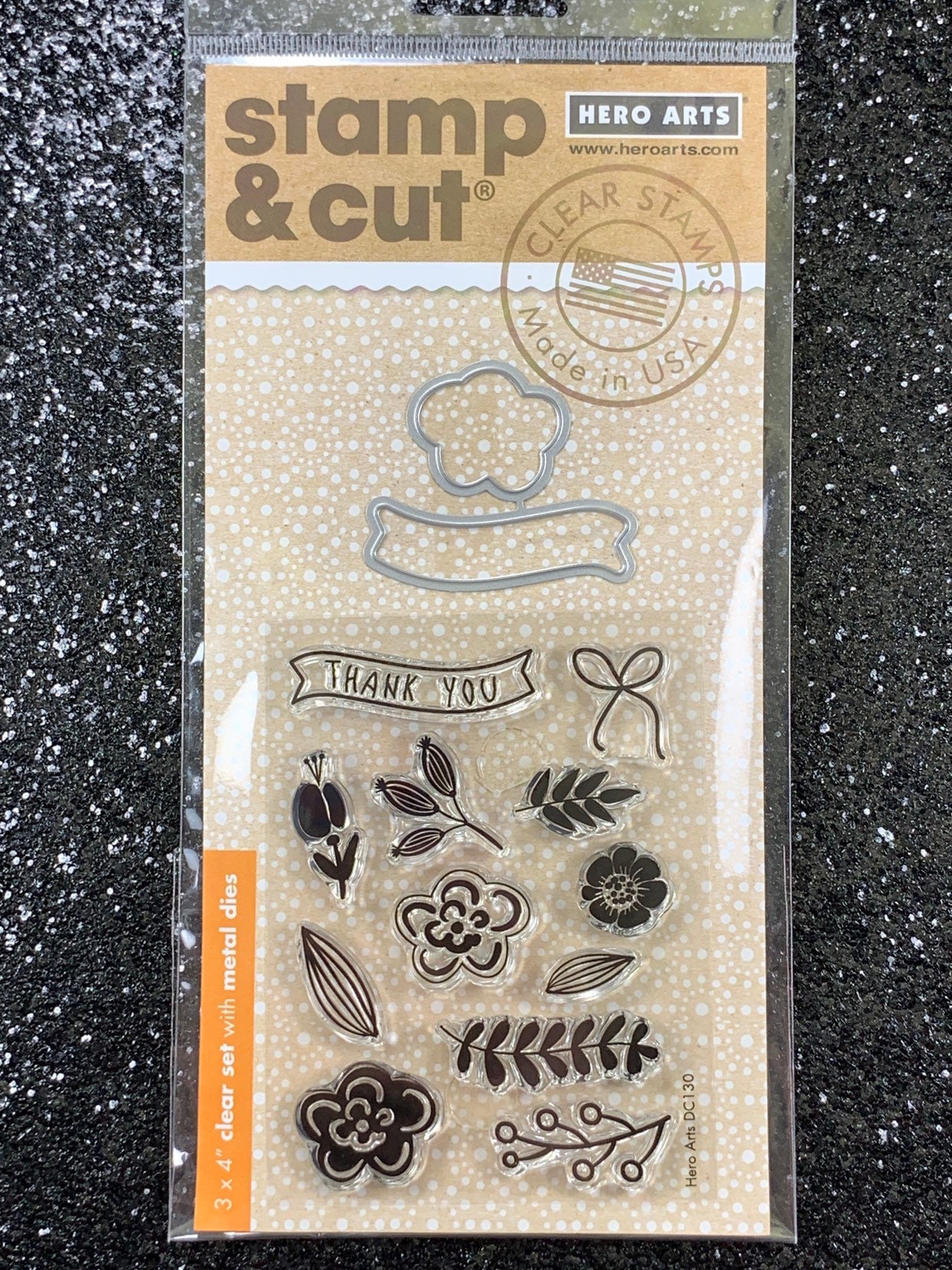 Hero Arts Clear Stamp /& Cut Butterfly Pair Thin Metal Die Cut Set DC182 NEW