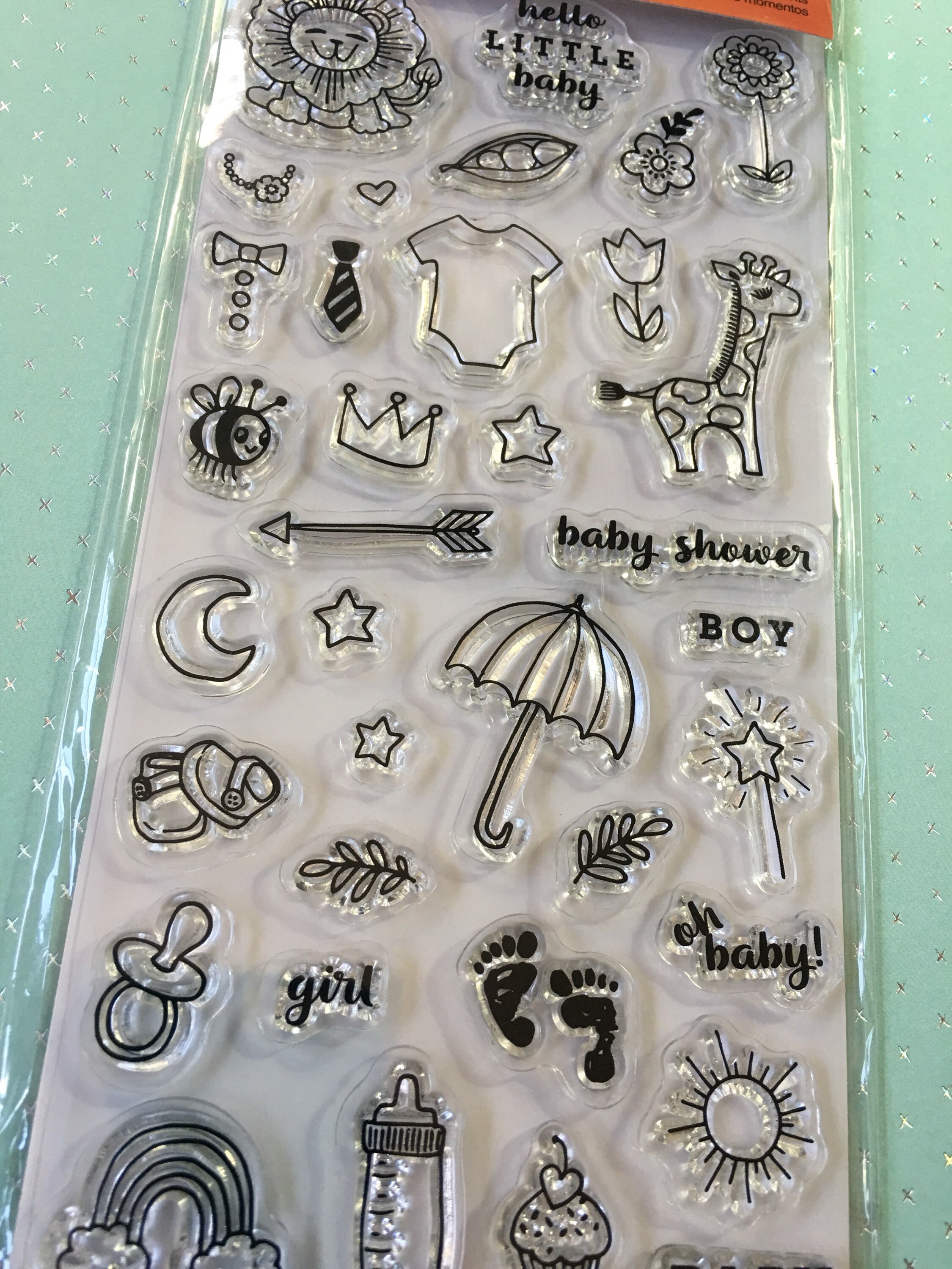 Fiskars Stamps Little Moments Clear stamps/Cute Baby/Baby Etsy