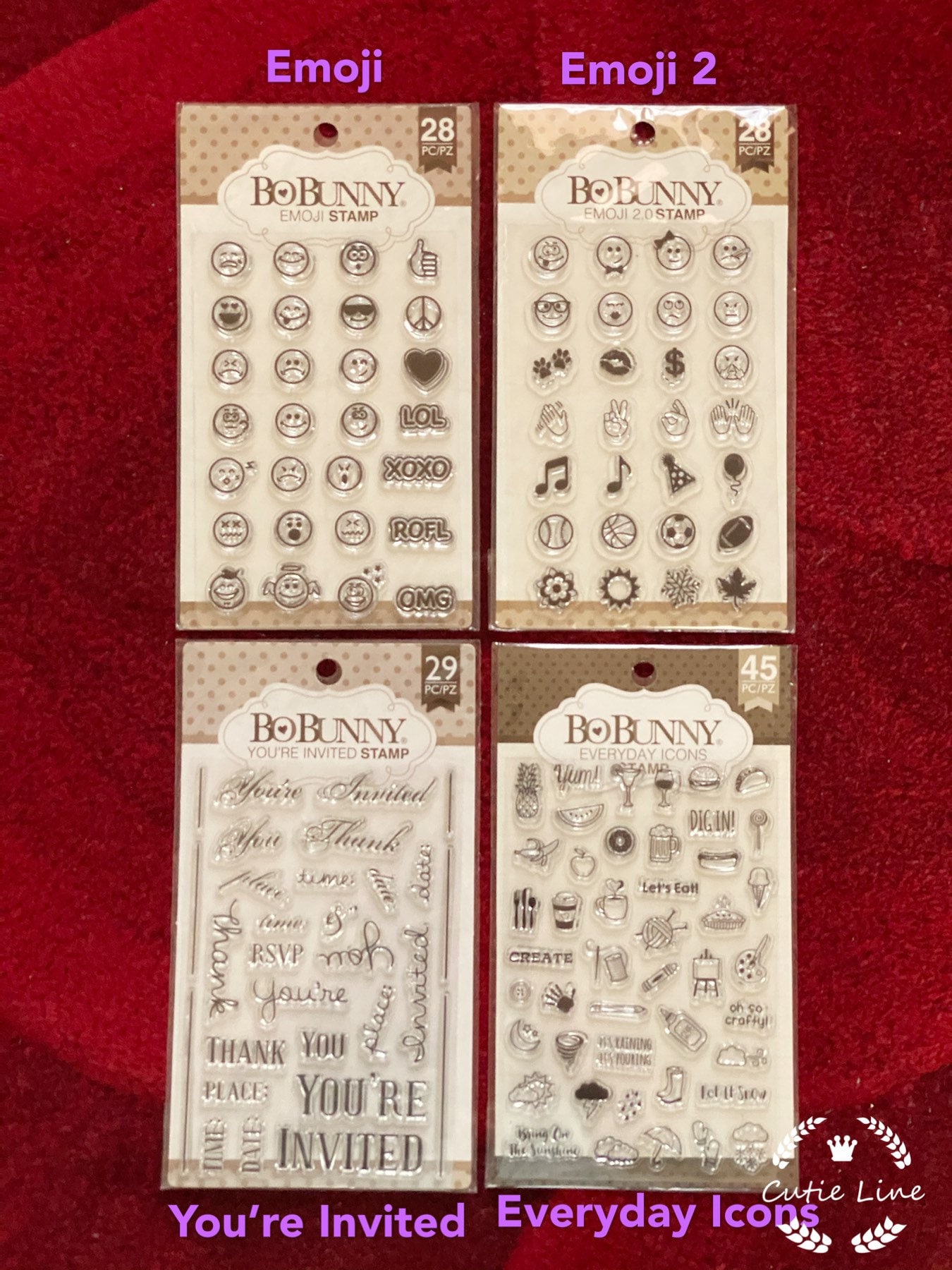 20 Options of Bobunny Clear Stamps countdown/recipe Etsy