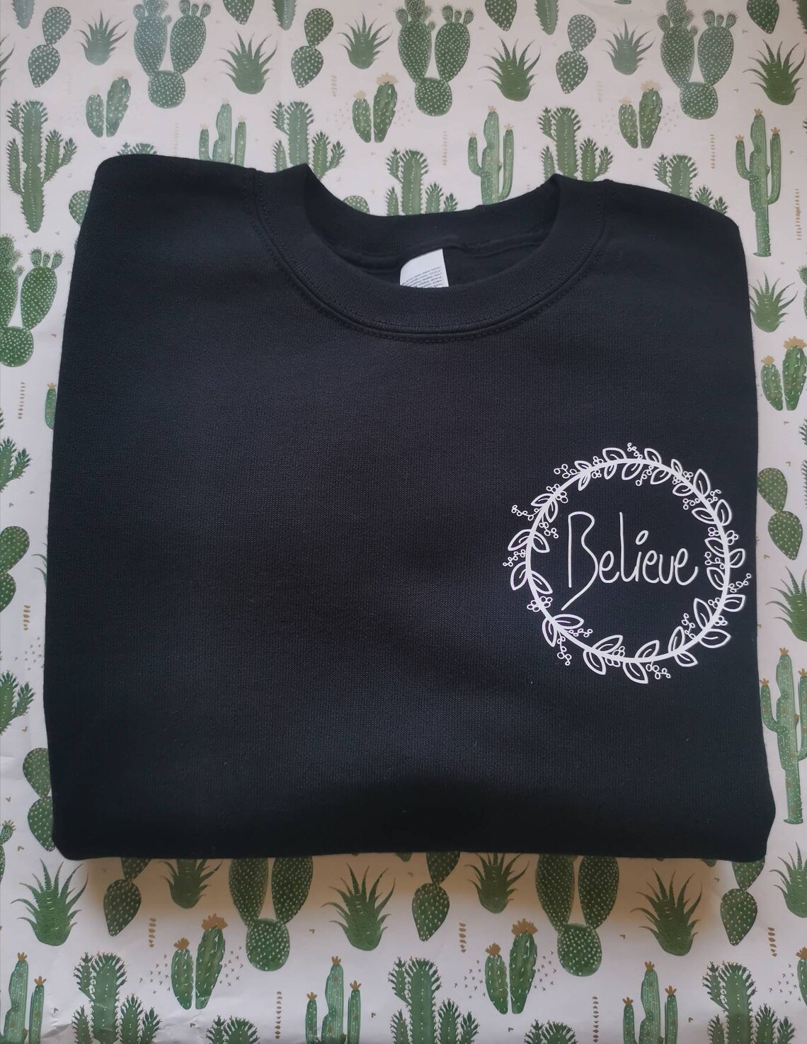 Inspirational quote jumper crewneck 'Believe' qoute Etsy