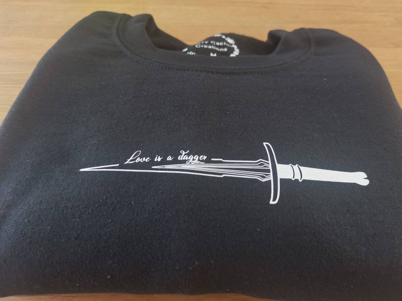 Love is a Dagger Loki Quote Black Jumper Loki Sweatshirt - Etsy