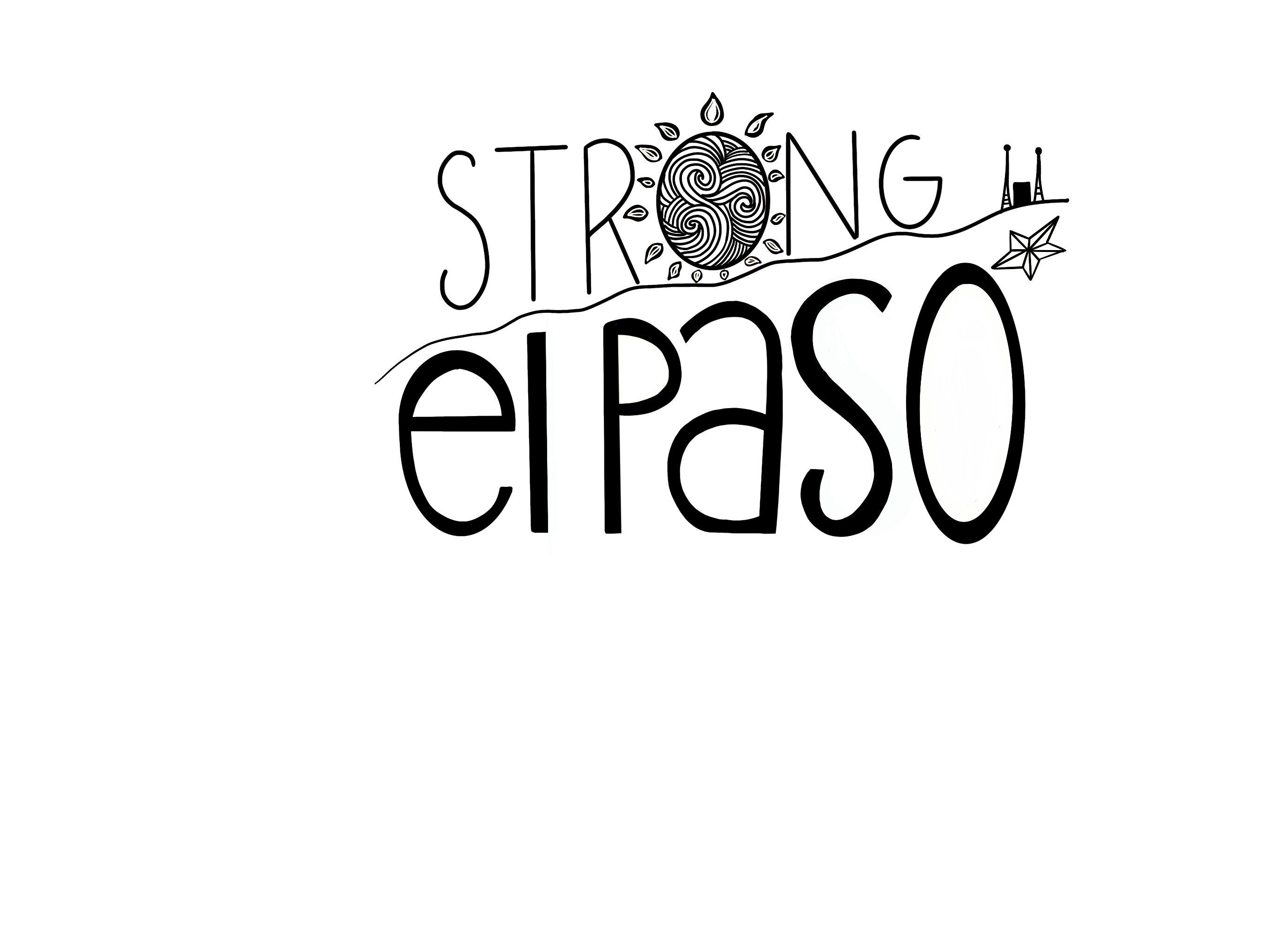 El Paso Strong Large Black and White Sticker - Etsy