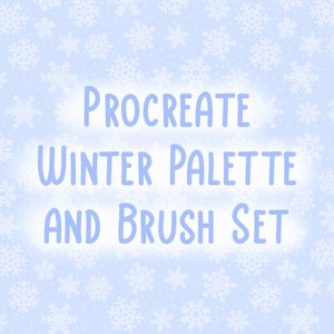 Procreate Snowflake Brush and Palette Set