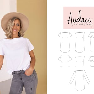 Audrey Shift Dress & Top PDF Sewing Pattern