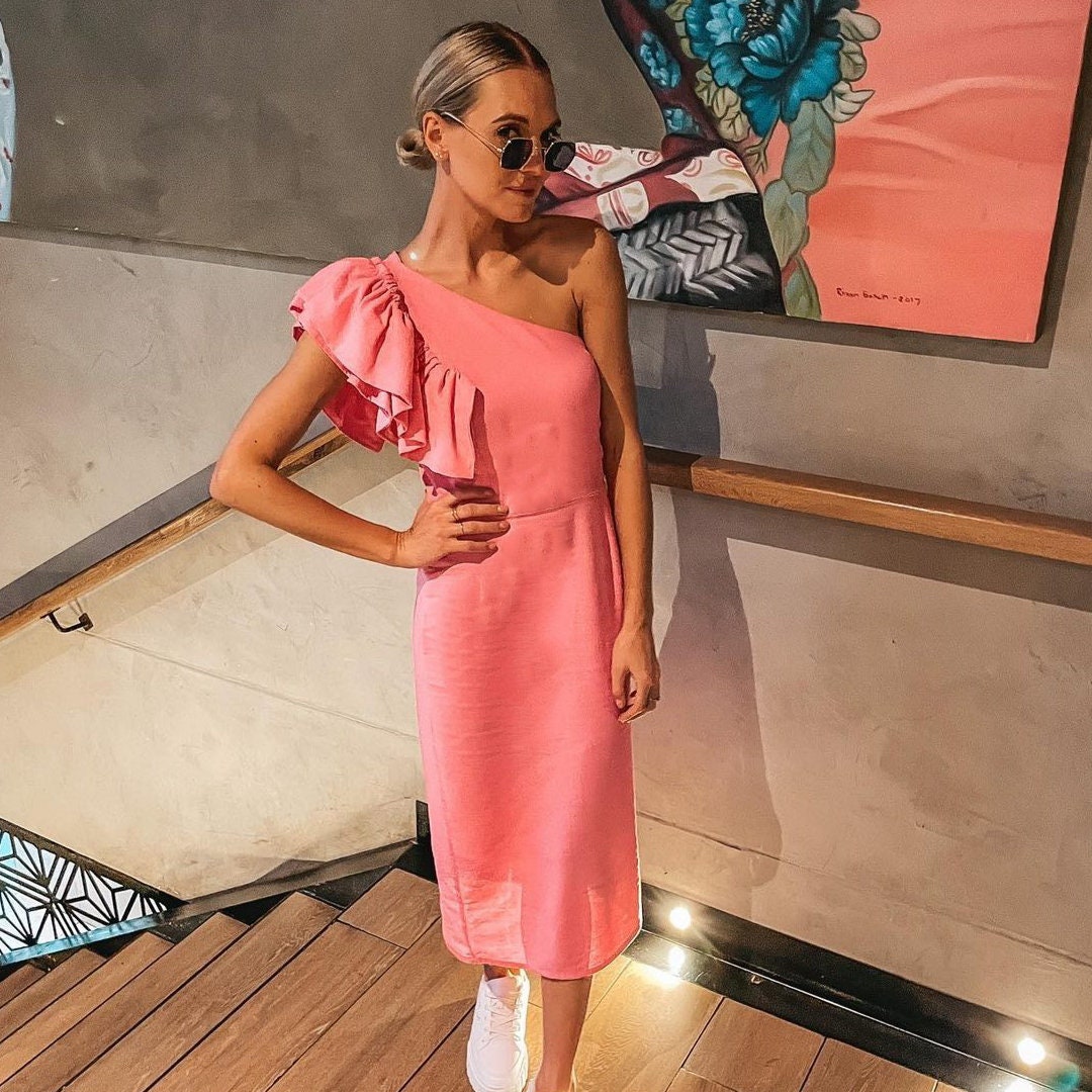【I AM MARI】Mary frill long sleeveless one piece I AM MARI】Belly Frill Sleeveless Long One Piece