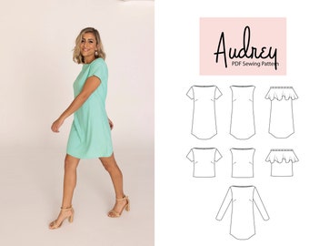 Audrey Shift Dress & Top PDF Sewing Pattern