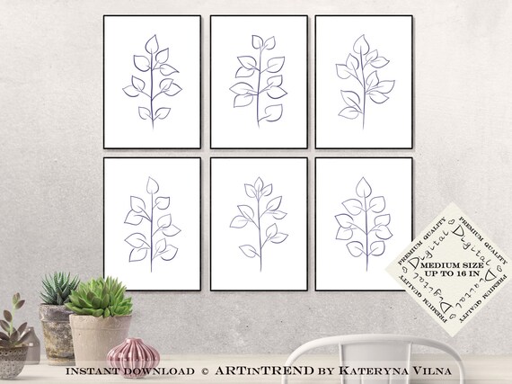 Farmhouse Decor Set of 6 Printables Tree Branch Decor Hygge - Etsy