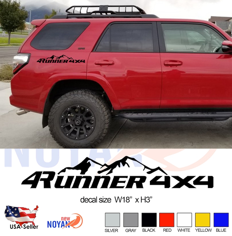 4 RUNNER Toyota Decals Vinyl Die Cut Stickers Etsy