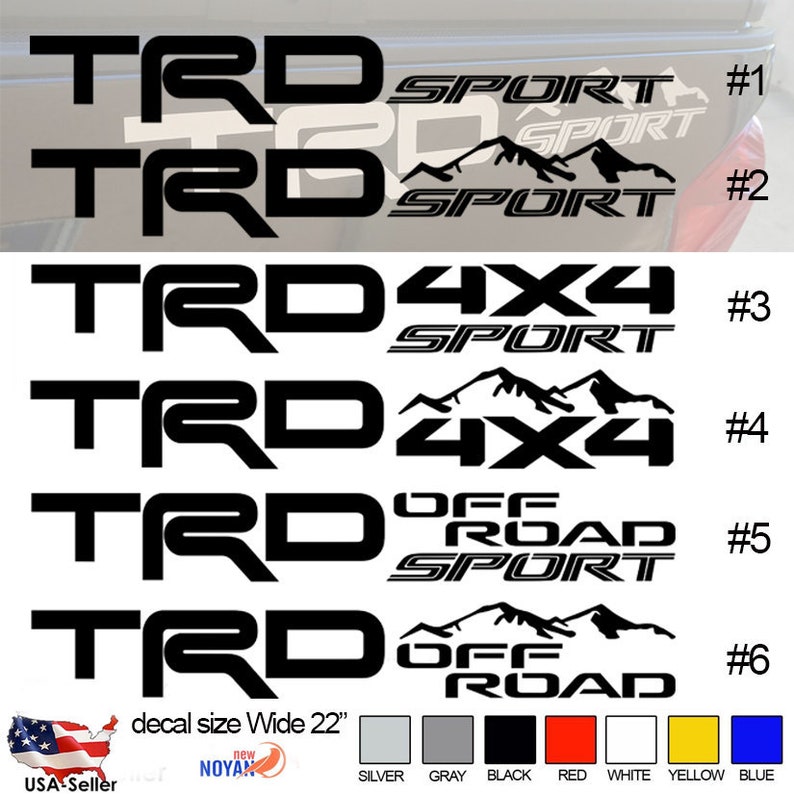 TRD DECAL SPORT 4x4 Etsy