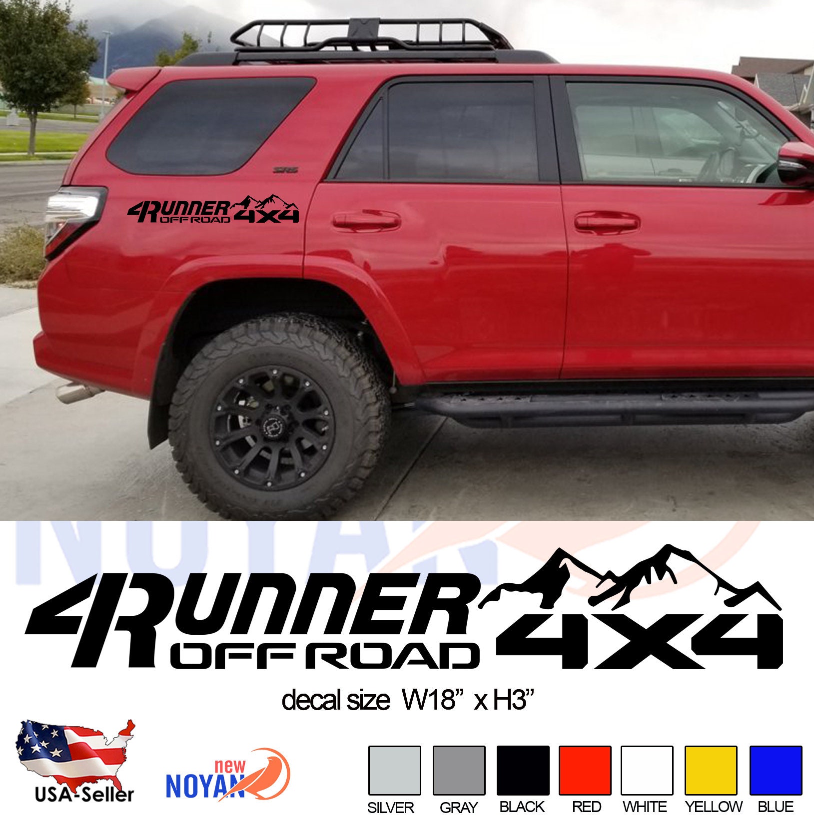 4 RUNNER Toyota vinilo Troquelado pegatinas Etsy