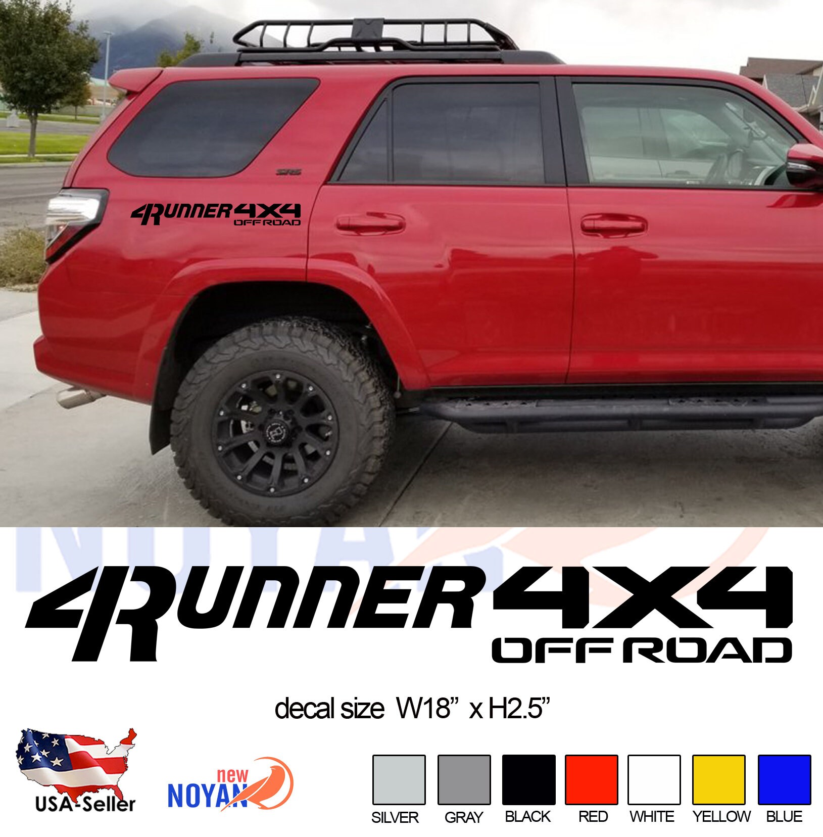 4 RUNNER Toyota Decals Vinyl Die Cut Stickers Etsy