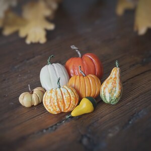 Pumpkin pin set polymer clay pumpkins Halloween pin set fall pin image 2