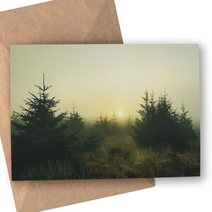 Misty Start Greetings Card (Dartmoor)