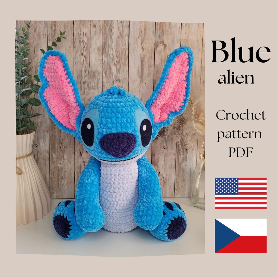 Blue Alien Amigurumi Crochet Pattern – Plush Toy PDF Tutorial ...
