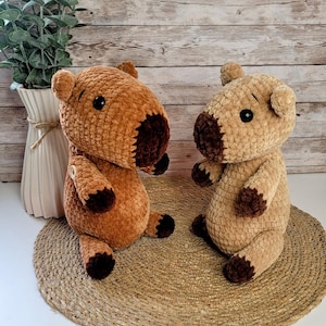 Capybara Amigurumi Crochet Pattern – Soft Toy PDF Tutorial – Easy DIY Animal Pattern