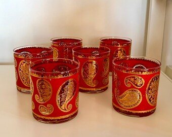 Paisley Cocktail Glasses