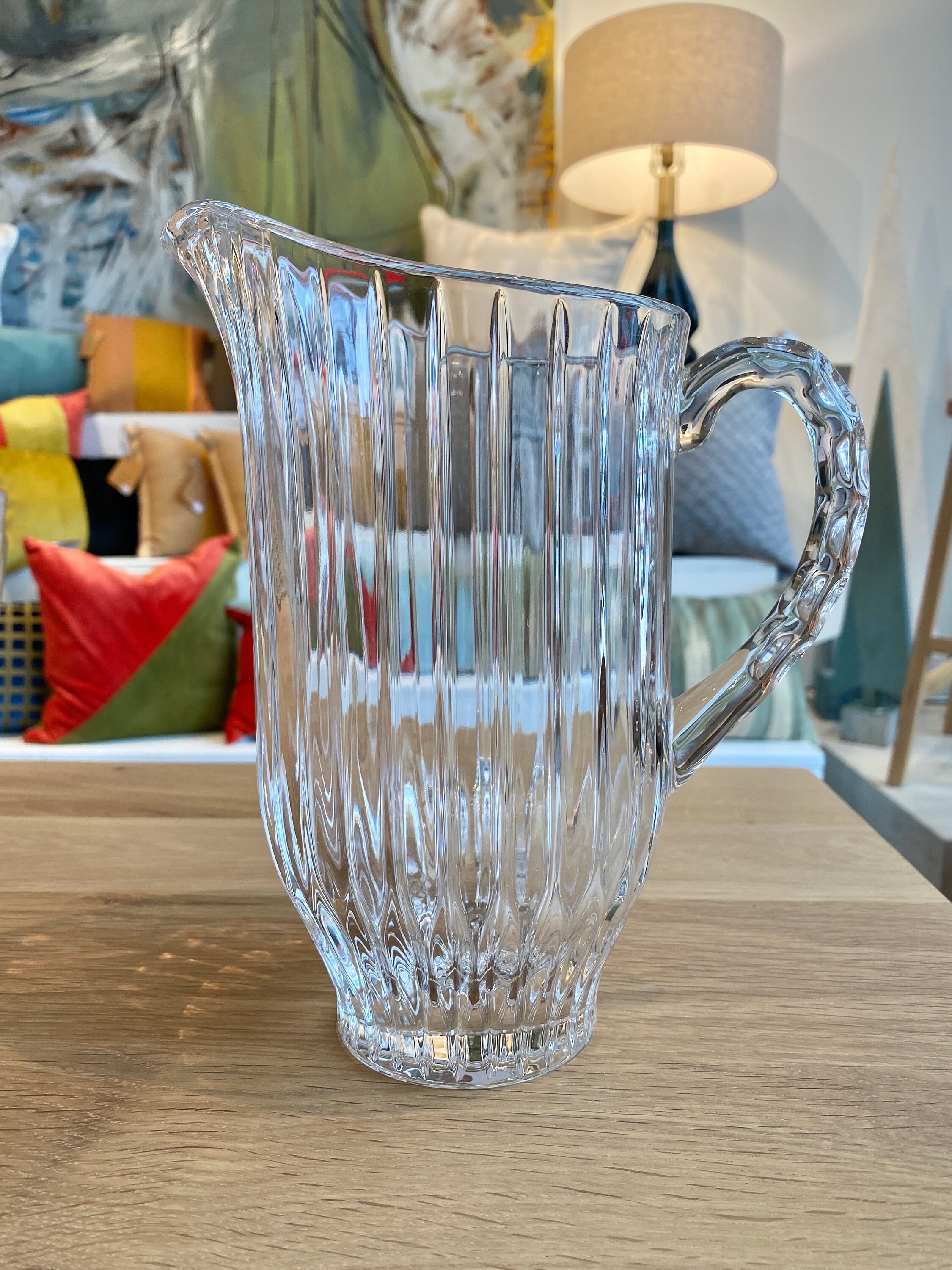 Vintage Crystal Pitcher Etsy