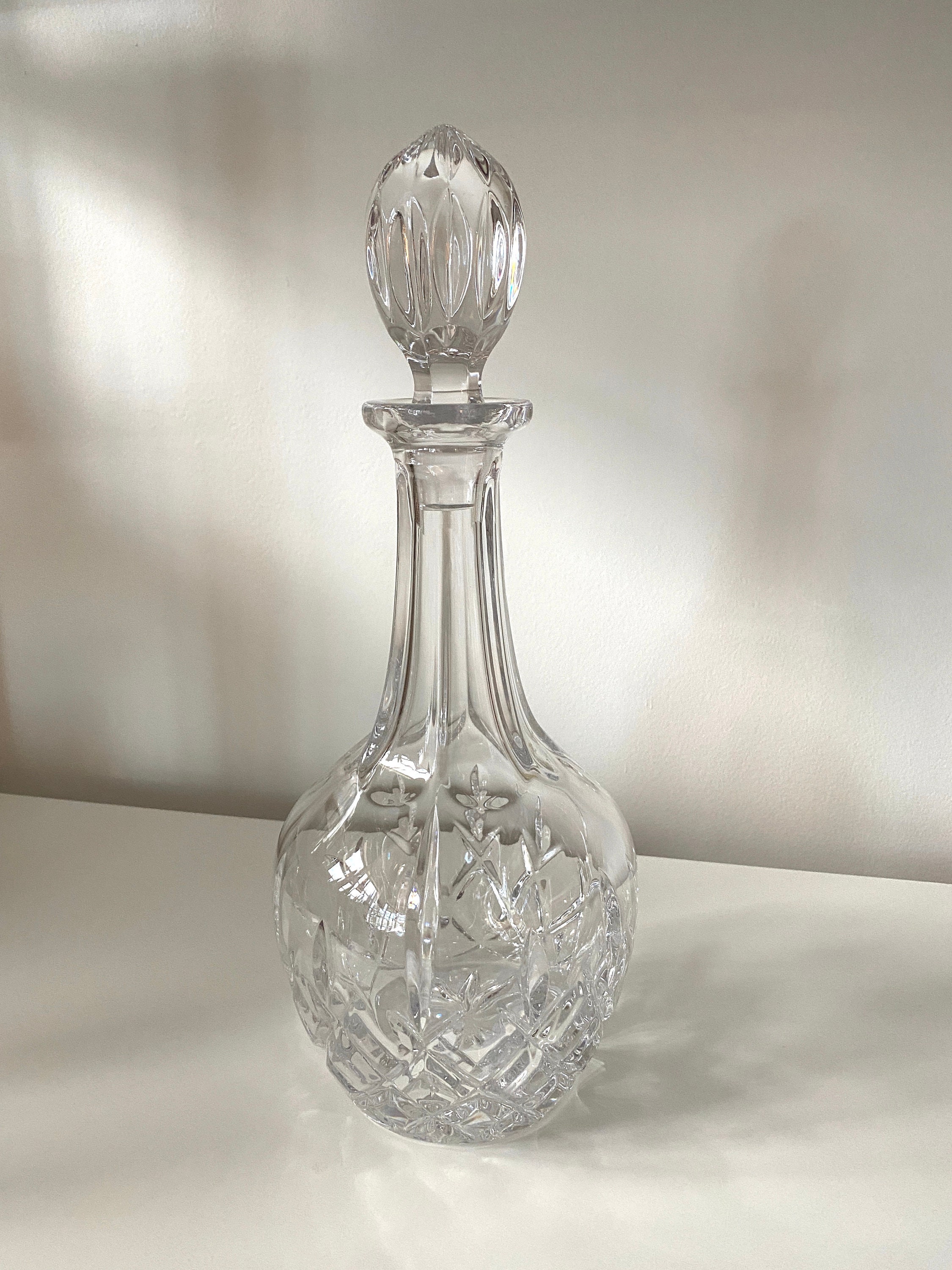 Vintage Etched Glass Decanter 12.5 Tall X 5.5 Etsy