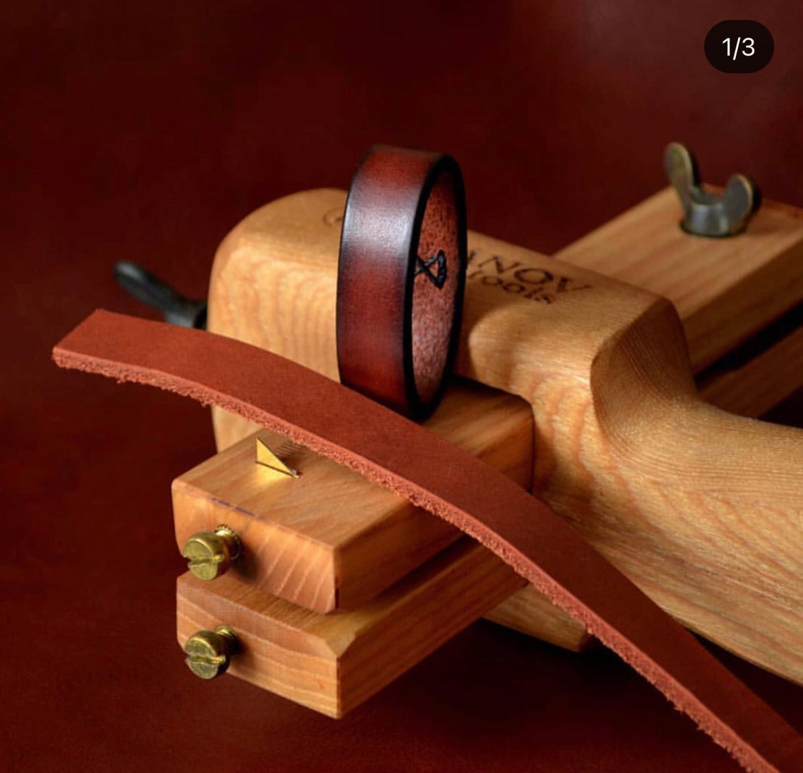 Leather Strip Strap Cutter in American Walnut Leathercraft Etsy