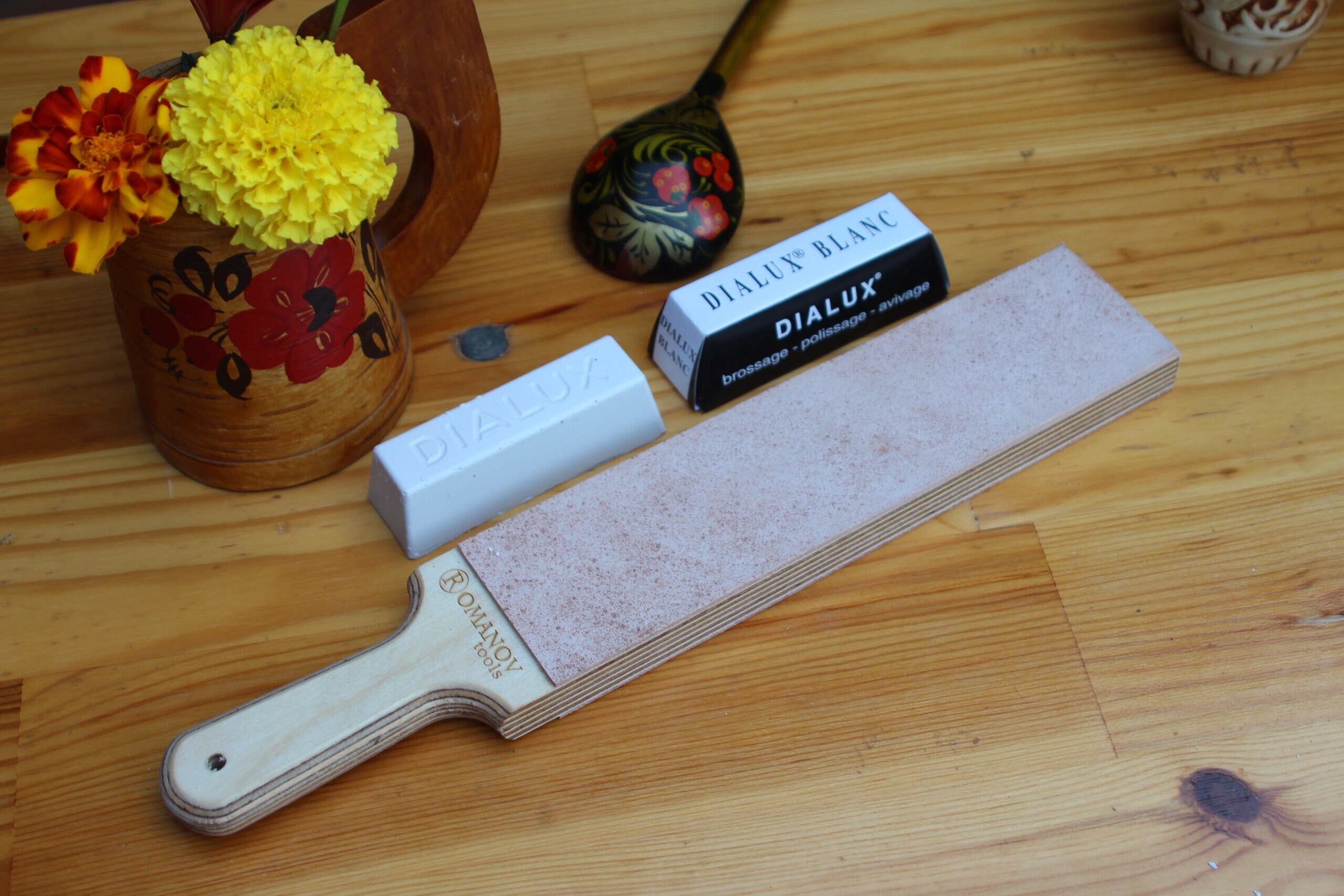 Strop for honing or sharpening blades Leather Strop Blade Etsy
